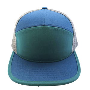 7 Panel Teal & Blue for hat builder