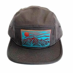 Grey Mnt Lines Camp hat front 1 e1672363024262