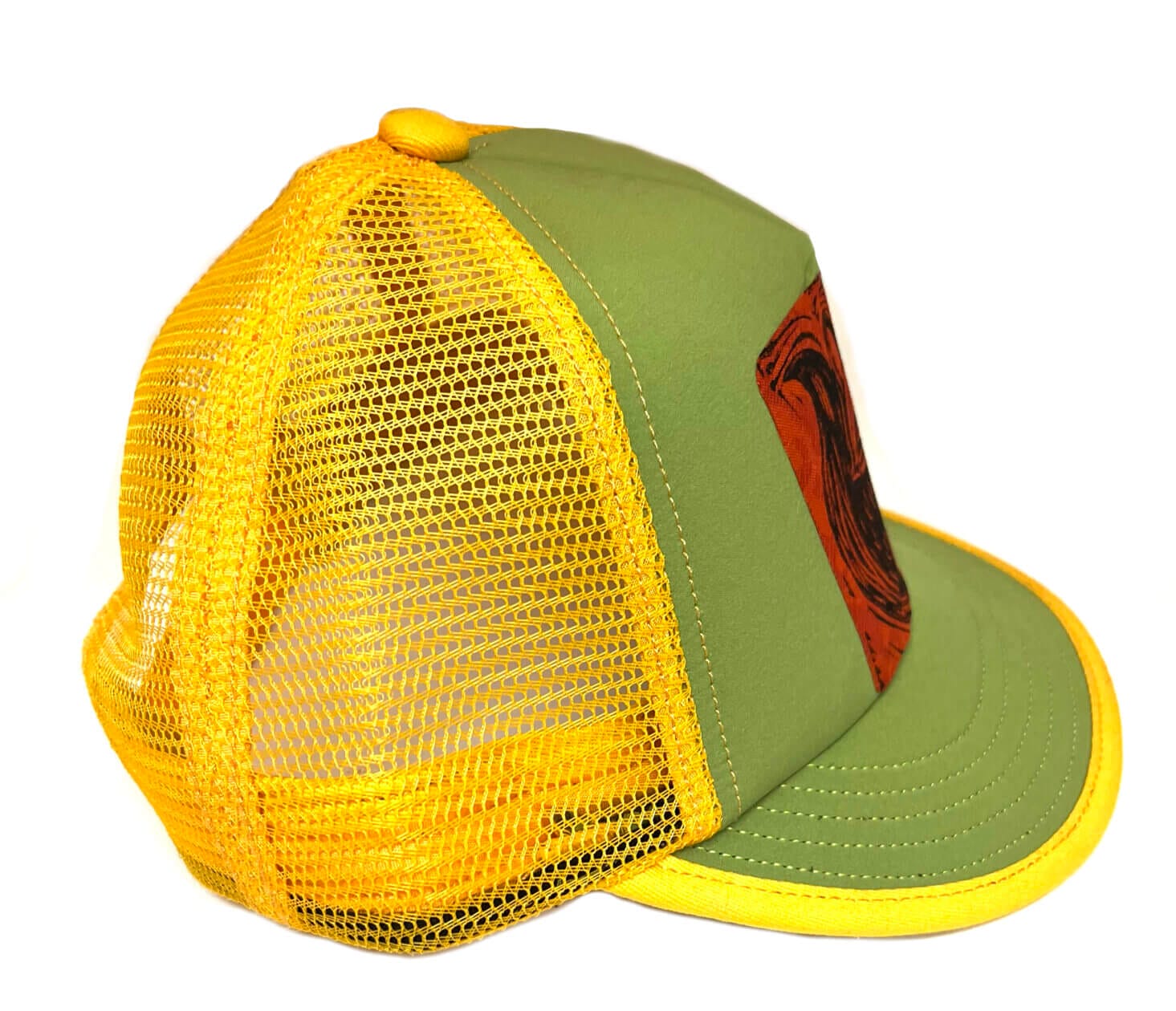 Orange Fox Print Recycled Wee Cap Recaps orange-fox-print-recycled-wee-cap-recaps